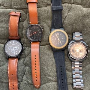 Set of watches may need new batteries with some scratches